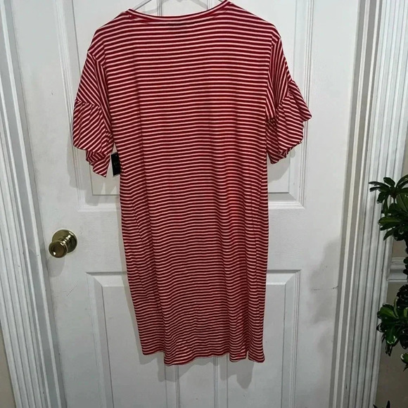 KAARI BLUE DRESS/RED & white striped - Picture 5 of 5